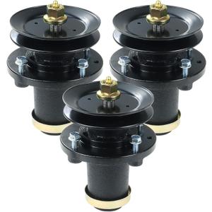 3 Pack 539131898 Spindle Assembly with 532173435 Spindle Pulley Replaces Husqvarna 539131898, 539131767 for Husqvarna TS354XD, TS 354XD, TS354D, Z 248F, TS 354D, 354 XD, TS354, Z248F Mowers