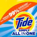 Tide Simply All-In-One Liquid Laundry Detergent, Refreshing Breeze Scent, 128 Loads, 168 fl oz