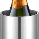 Wine Chiller Bucket Stainless Steel Wine Chiller Bottles for 750 ml Insulated Double Layer Bucket Cooler for Parties Bar(1 Pcs)