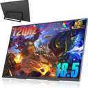 Portable Monitor 18.5 Inch 120 Hz 1080P 100% sRGB FHD HDR USB HDMI with VESA Ultra Slim Portable Laptop Office Game Monitor,for Computer Switch Phone