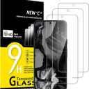 4 x NEW'C 3 Pack Designed for Google Pixel 8A Screen Protector Tempered Glass,Case Friendly Scratch-proof, Bubble Free, Ultra Resistant (Transparent)