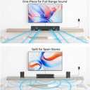 Center Channel Speakers Sound Bar, Dolby Digital Plus, 110W Sound Bar for Smart TV, Bluetooth/ARC/Opt/AUX, Home Theater Surround Sound System