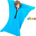 SANHO Sensory Sock Body Sock, Medium, Perfect for Children with Sensory Processing Disorder, Updated Version, Bright Blue
