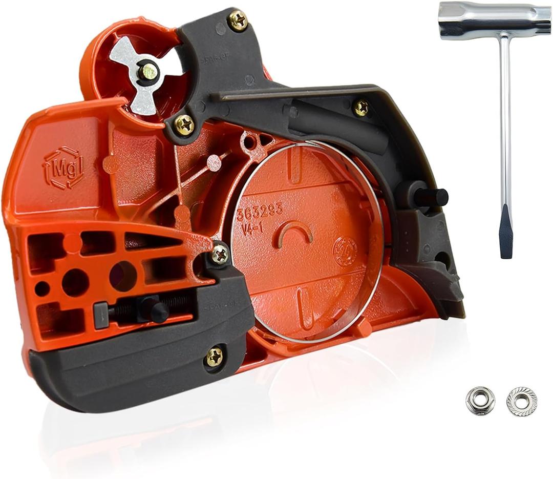 Clutch Cover Chain Brake Assembly for Husqvarna 450 450e 445 445e Rancher Chainsaw Replace 544097901 544097902