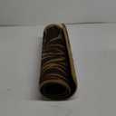 Boho Floral Door Mat, Black Boho Floral Doormat, Flower Welcome Front Door Mat Outside Indoor Outdoor Entrance, Botanical Artificial Coir Doormats Rugs for Patio Entry Home Decor, 30x17in