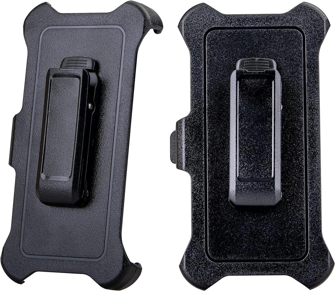 WallSkiN 2 Pack Replacement Belt Clip Holster for Apple iPhone 13 Pro, iPhone 13 OtterBox Defender Series Case | Clip for Belt Holder (Case Not Included)