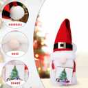 2 Pack Christmas Gnomes Decorations, Handmade Christmas Decor Gnome Gifts with Wooden Signs for Tiered Tray Table Hodiday Party Decor Christmas Elf Santa Ornaments Farmhouse