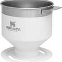 STANLEY Perfect Brew Pour Over | Manual Single Cup Coffee Maker | Drip Coffee Maker with Reusable Filter | Easy Clean Stainless Steel | BPA-Free | Polar