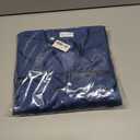 Newrara Adult Shiny Graduation Cap and Gown Tassel Set for High School & Bachelor (48 Plus, Navy Blue)