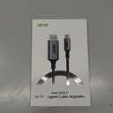 acer USB C to DisplayPort Cable 6.6 FT (4K@60HZ 2K@165Hz), Type-C to DisplayPort Cord (Sturdy Aluminum, Plug & Play) Thunderbolt 3/4/5 Compatible with MacBook Pro/Air, iPhone 16 Pro/Max, XPS, Surface