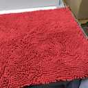 OLANLY Bathroom Rugs 47x24, Extra Soft Absorbent Chenille Bath Rugs, Rubber Backing Quick Dry, Machine Washable Bath Mats for Bathroom Floor, Tub and Shower, Home Decor Accessories, Burgundy