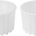 Cheese Mold for Cheese Making 20 oz - Cheese Making Basket for Ricotta, Feta, Camembert - Strainer Perforated Plastic Molds for Making Soft Cheese All Types, 2 Pcs