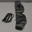 Silk Cordless Heated Eye Mask, Washable Sleep Mask Warm Compress Mask Soft Pressure Free Shade Blindfold Electric Eye Heating Pad for Blepharitis Sinus Stye Gifts for Men Women (Grey)