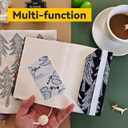 Planner Cover for A5,Mina Perhonen Cotton Embroidery Notebook Cover,[A5 Cover Only] Black Pine