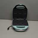 Baker's Friend Multi Mini Waffle Maker Machine, 6 x 3'' Small Waffle Iron, Perfect for Families and Individuals Use, Excellent Choice for Breakfast Brunch Parties & Events, Aqua