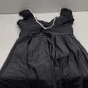 Aleumdr Women's One Piece Swimsuit Ruffle Cutout Swimdress Tummy Control V Neck Wrap Swimwear Black XL