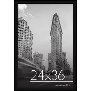 24x36 Poster Frame - Engineered Wood - Black
Polished plexiglass front, hangs vertical or horizontal, sawtooth hangers included, secure turn-tab backing