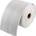 10M Mirror Frame Border Peel and Stick, 32.81 Ft x 3.94 in PVC Waterproof Wallpaper Border Sticker Trim Modern Stick Tape, Textured Wall Decor Border for Bedroom Bathroom Kitchen (White Maple Grain)