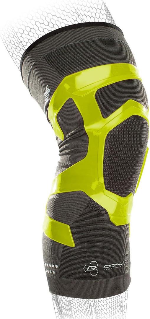 DonJoy Performance TRIZONE Compression: Knee Support Sleeve, Right Leg, Slime Green, X-Large