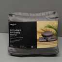 Miracle Made Breathable Cotton Bed Sheets, 4-Piece Set  Silver-Treated, Soft and Cool-to-The-Touch Lightweight Bedding Designed for Hot Sleepers  Queen Size, Stone