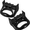 Replacement Pot Side Handle, 2pcs Plastic Pressure Short Pan Side Handles Ears for Sauce Pot Cooker Suitable for 2 or 1 Hole Type Black