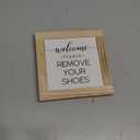 Please Remove Your Shoes Off Front Door Sign, Farmhouse Furniture Welcome to Decor, No Shoes Sign For House, Home Shelf Decoration, Welcome Decor, New Home Housewarming Gift