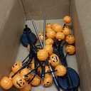 2PCS Solar Pumpkin Stake Pathway Lights, IP65 Waterproof Halloween Outdoor Decor with Steady On & Flash Lighting Modes，Solar-Powered Decor for Garden Yard Lawn Halloween Party (Yellow Pumpkin)