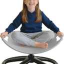Spinning Chair for Autistic Kids, Sensory Spinning Chair for Kids & Toddlers, 220LBS Capacity, Safe Non-Slip Spin Chair with Handle, Sensory Chair for 3-8Ages Autism & Special(Grey Oval) | Secure Handle Design, Non Slip Spinning Chair with 220 LBS Capacity for Kids Ages 3-8, Built for Sensory Play