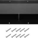 TonGass RV Range Hood Vent Cover for Camper, RV Exhaust Side Stove Vent Cover Replacement for Trailers & Motorhomes, Includes 10 Screws - Black