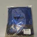 Miusol Women's Elegant Sequin Lace Spaghetti Straps Formal Satin Maxi Dress (Large, A-Royal Blue)