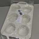 Silicone Jumbo Muffin Pan with Metal Frame, Non Stick Food Grade Silicone Large Muffin Pan Set of 2, with Handles 6 Cup,BPA-Free and Dishwasher Safe, Jumbo Cupcake Pans