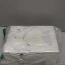 BallHull 24 Pcs White Kraft Paper Gift Bags with Transparent Window, 9.84"x7.0"x5.12" Kraft Shopping Bags with Handles for Bouquet Christmas Birthdays Festivals Party Weddings Wrapping