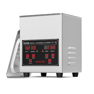 VEVOR Sonic Cleaner, 1.3L Professional 60W Cleaning Machine with Timer & Heater, 40kHz Digital Sonic Cleaner with Basket for Watch Glasses Jewelry Retainer Industrial Parts Tools