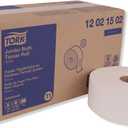 Tork 12021502 Advanced Jumbo Roll 2-Ply Toilet Tissue, White