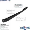 Rear Wiper Arm Blade Set for Subaru Forester 2005-2017, for Impreza Legacy 2003-2019, for Outback 2005-2019, for Tribeca 2008-2014 Rear Windshield Wiper Arm Blade Assembly