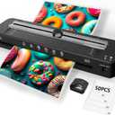 13 Inch Laminator Machine - 11x17 Laminator with 50 Sheets, Cold & Thermal, Built-in Paper Cutter & Corner Rounder, A3 Laminating Machine for Classroom Home School (Black)