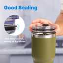 20 oz Tumbler Lids for Yeti, SUNWILL, WETOWETO Tumbler and More, 2 Pack Spill Proof Lids for 20oz Tumblers, Cup (Green)