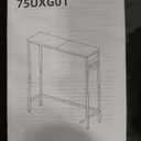 HOOBRO Narrow Console Table, 29.5" Small Entryway Table, Thin Sofa Side Display Table, for Hallway, Bedroom, Living Room, Foyer, Rustic Brown and Black BF75XG01