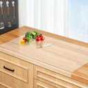 Large Acrylic Cutting Board with Counter Lip, 30 x 20 Inch | Clear Cutting Board for Kitchen Countertop, Non Slip-Protector Cover Shatter Resistant for Home Restaurant Kitchen Sink Stove