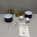 NIORSUN Battery Operated Wall Sconce Set of 2, Gold & Black Wireless Rechargeable Wall Lights with 5200mAh Dimmable Detachable Bulbs and Remote, 9 Colors Sconces Wall Decor for Bedroom Living Room