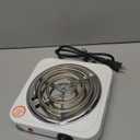 Portable Electric Stove, Stainless Steel Single Tube Stove 1000W Electric Hot Plate with Temperature Controls Home Kitchen Supplies for Cooking and Water Boiling