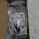 Mkono 8 Pack Shelf Brackets Black Heavy Duty Metal Hidden L Bracket for Shelves Support, Minimalistic Floating Shelf Bracket 6 Inch Rustic Industrial Wall Shelf Brackets