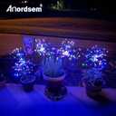 Anordsem Solar Lights Outdoor Waterproof: Garden Light Solar Powered for Yard Outside - Fireworks Lamp Colorful Lighting Path Decor 6 Pack - LED Sparkler DIY Decorating Gifts for Women Mom Wife