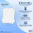 Premium Weight 32lb Bond White 4" x 6" Sheets - Note Paper Memo Sheets (500 Sheets)