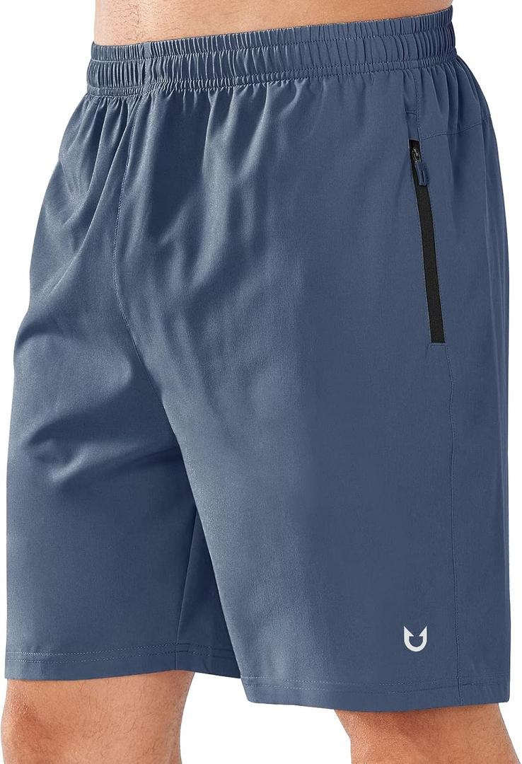NORTHYARD Men's Athletic Running Shorts Quick Dry Workout Shorts Lightweight Sports Gym Basketball Shorts Hiking Exercise FEDERALBLUE-7 inches M