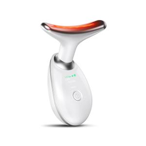 Neck Face Massager, Face Sculpting Tool, 3 Modes and Vibration for Facial Massager for Double - Chin Wrinkle,Daily Home Use (White)