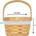 Flower Girl Basket Wooden Flower Basket Woven Flower Basket,Wedding Flower Girl Basket And Home Decorations.