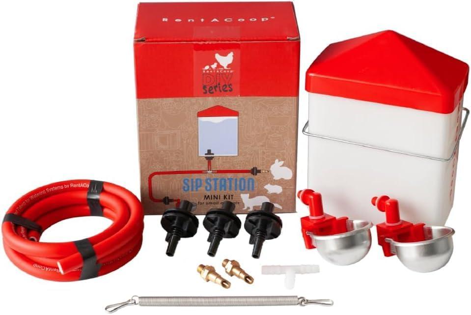 RentACoop DIY Sip Station Watering System Mini Kit for Rabbits