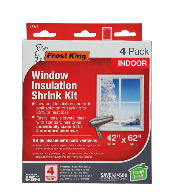 Frost King E/O Indoor Window Insulation Kit (4 per Pack)