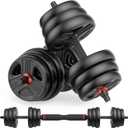 Adjustable Dumbbells, 20/30/40/55/60/70/80/90lbs Free Weights Dumbbells Convertible 2 or 3 in 1 Set Used as Barbell, Kettlebells, A Pair of Lightweight for Home Gym